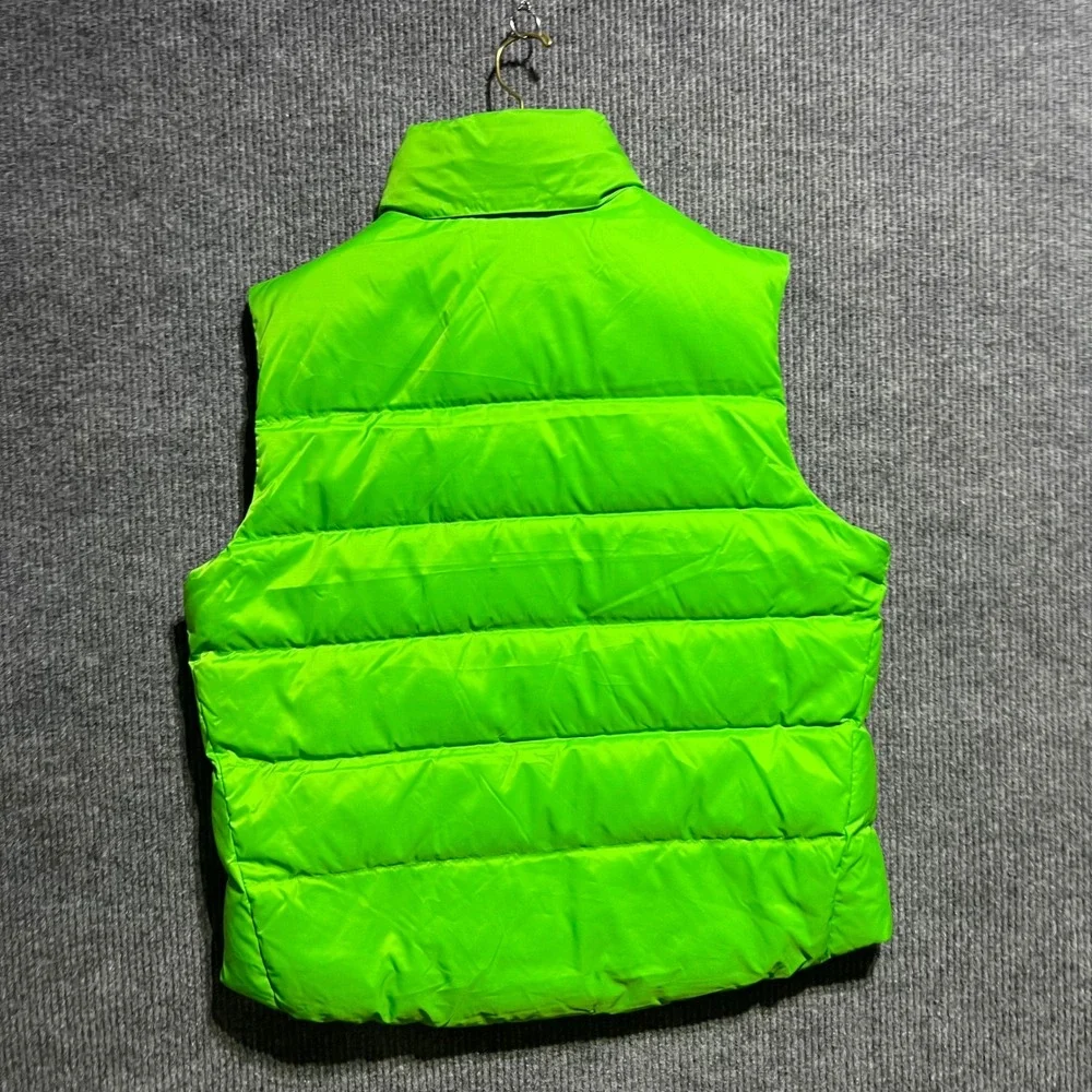 RLX Ralph Lauren Puffer Vest Mens XL Green Down Filled Neon Gorpcore Winter